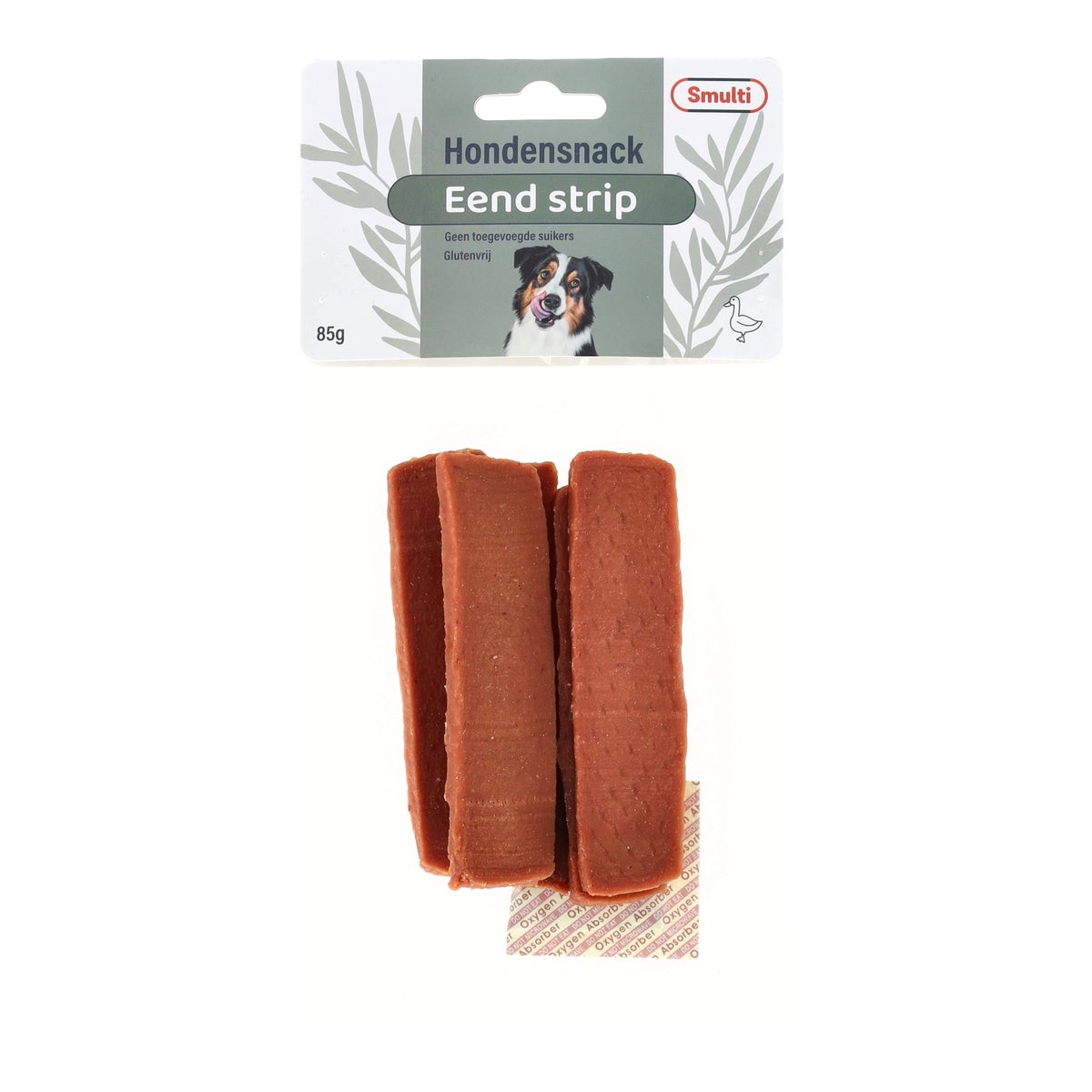 Hondensnack strip eend 85g Hondensnack strip eend 85g