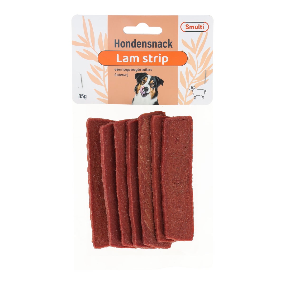 Snack hond strip lam 85g Snack hond strip lam 85g