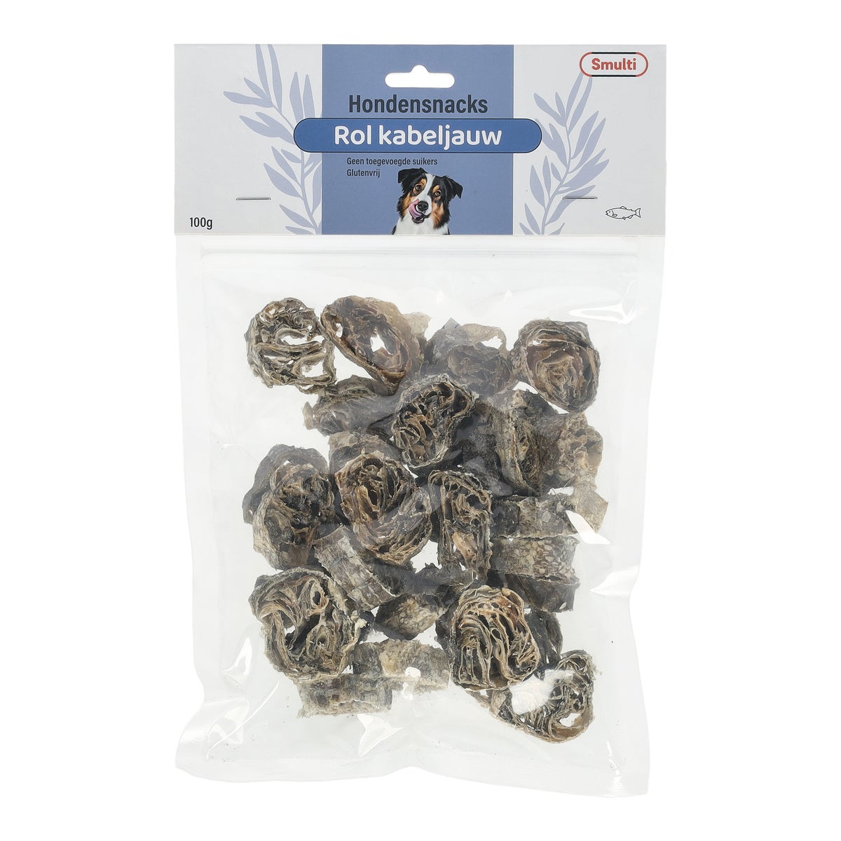 Hondensnack kabeljauw rol 100 g Hondensnack kabeljauw rol 100 g