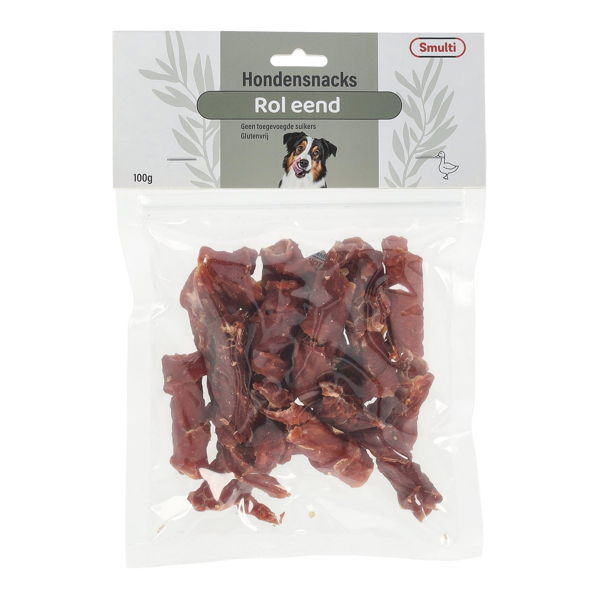 Hondensnack eend rol 4 cm 100 g Hondensnack eend rol 4 cm 100 g