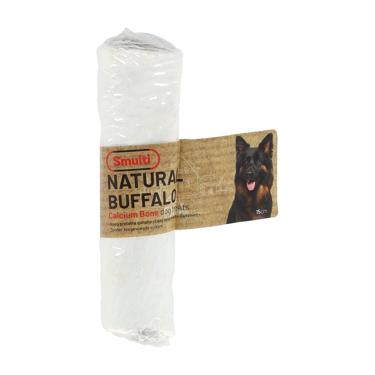 Hondensnack nature calciumbeen met long 15 cm Smulti Hondensnack nature calciumbeen met long 15 cm Smulti