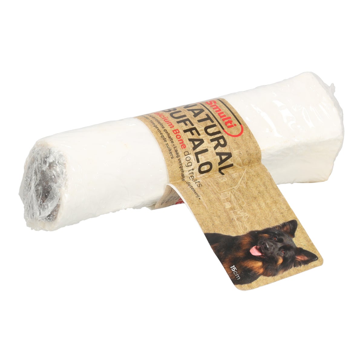 Hondensnack nature calciumbeen met long 15 cm Smulti Hondensnack nature calciumbeen met long 15 cm Smulti