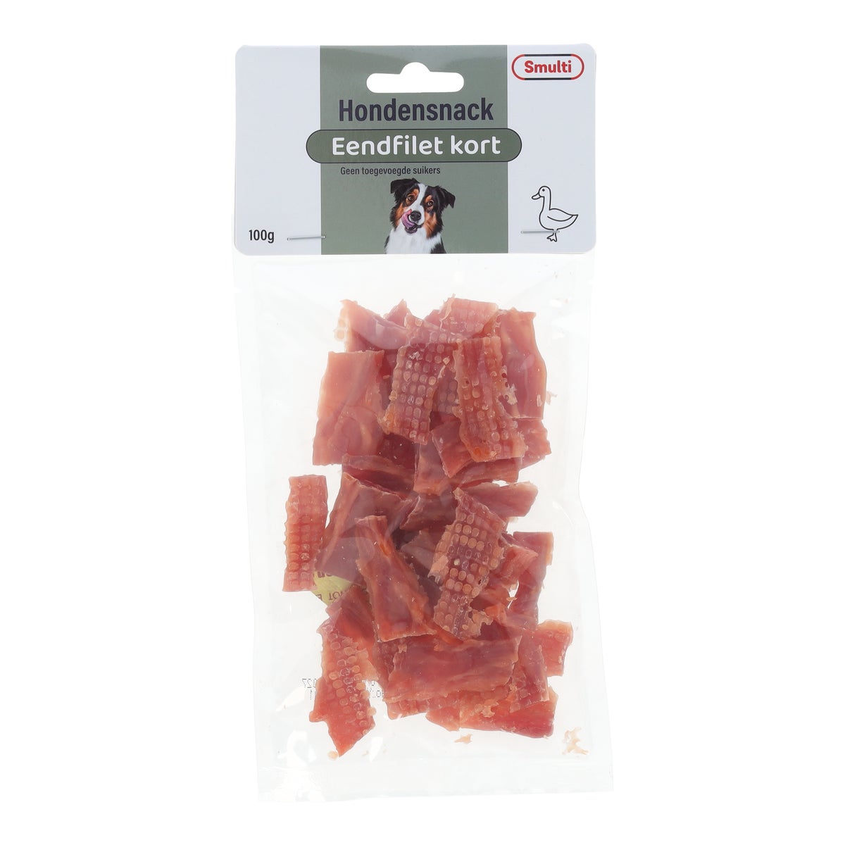 Hondensnack eendfilet kort 100 g Hondensnack eendfilet kort 100 g
