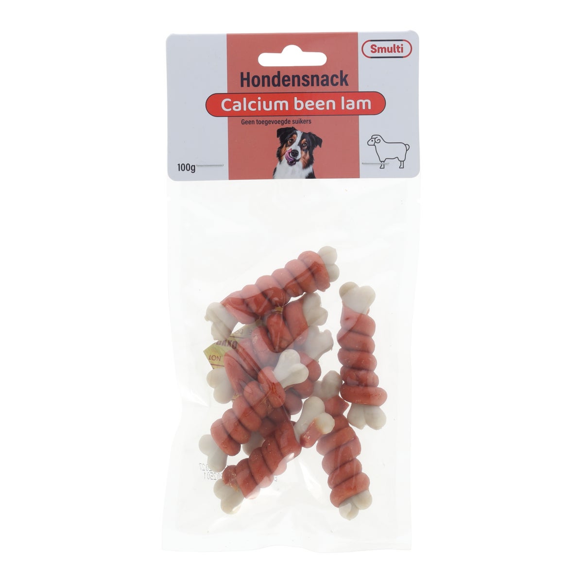 Hondensnack calcium been lam twist 100 g Hondensnack calcium been lam twist 100 g