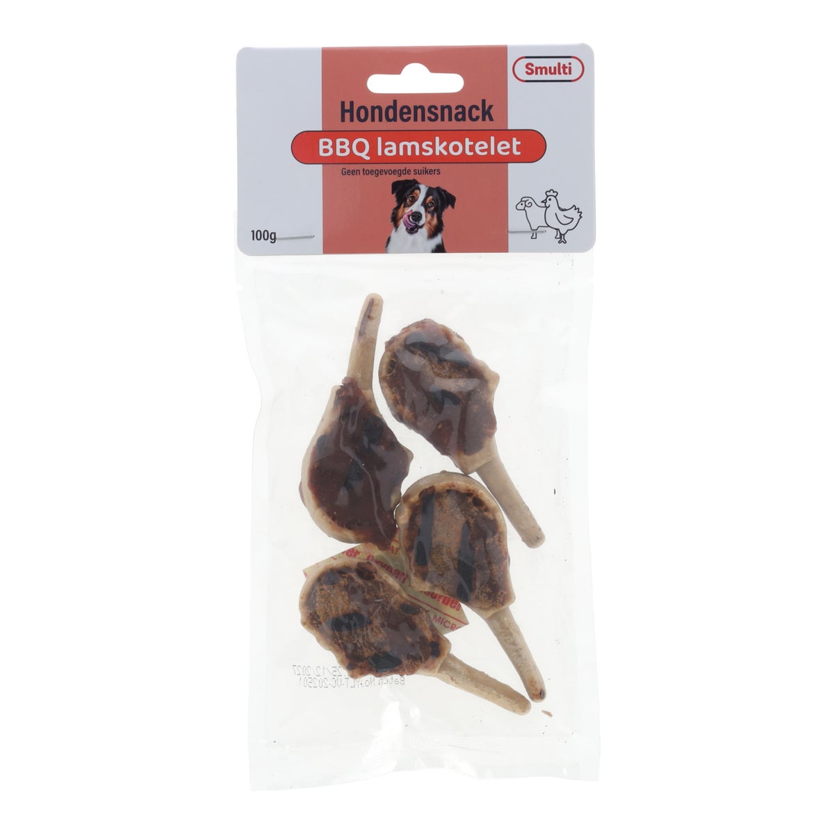Hondensnack BBQ lamskotelet 100 g Hondensnack BBQ lamskotelet 100 g