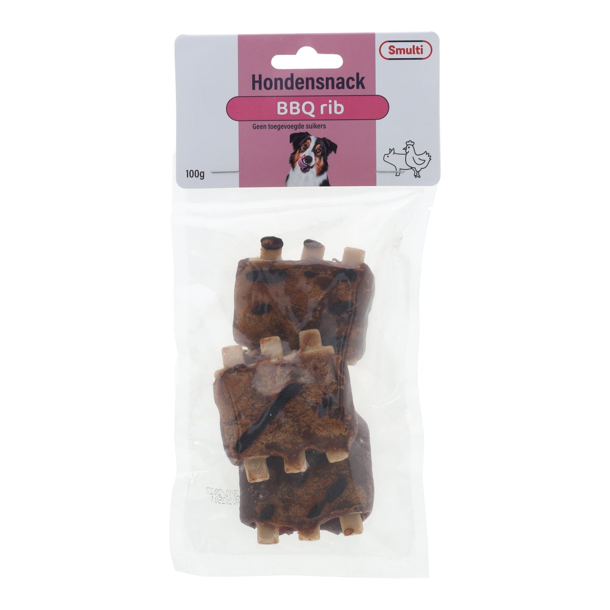 Hondensnack BBQ rib 100 g Hondensnack BBQ rib 100 g
