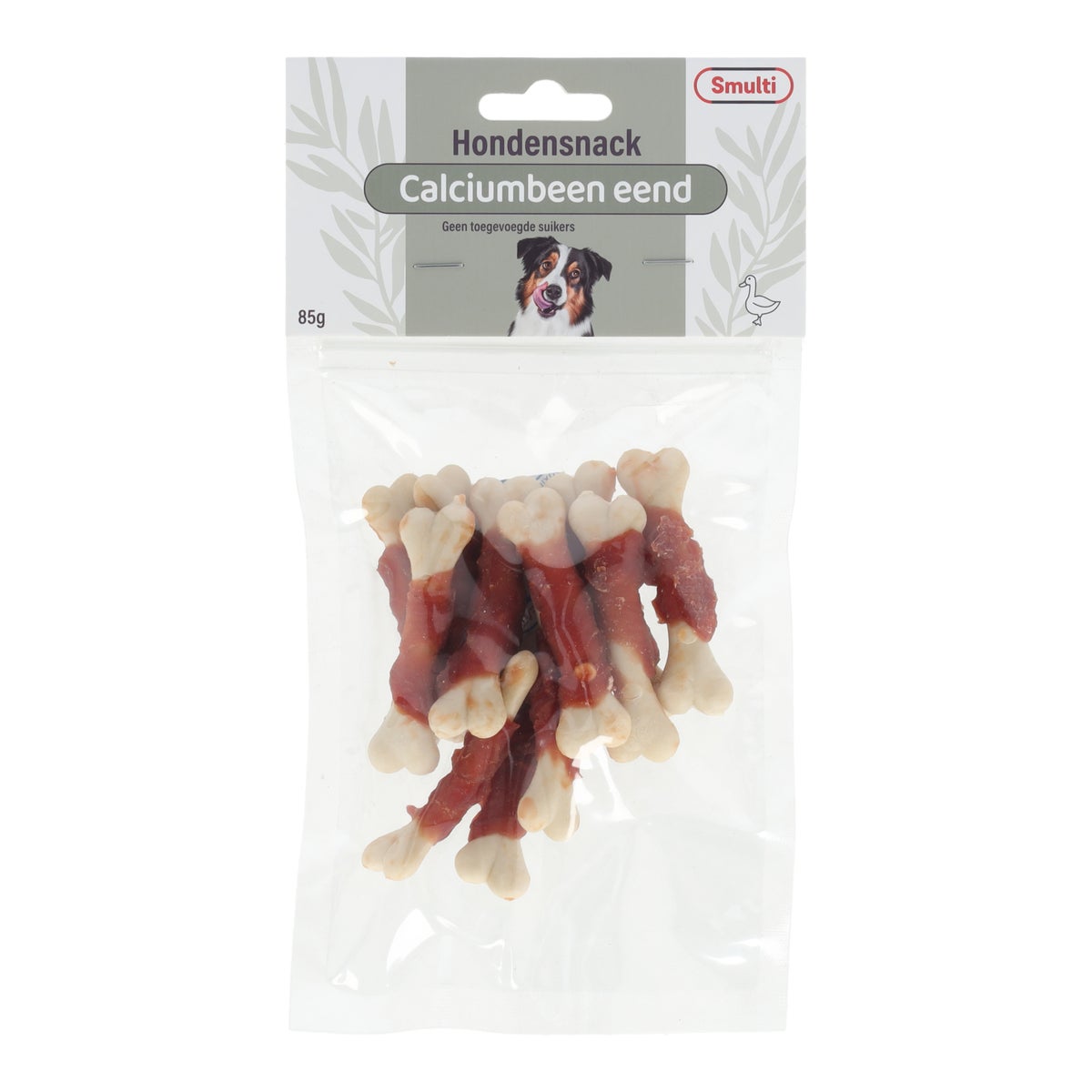 Hondensnack calciumbeen eend 85 g Hondensnack calciumbeen eend 85 g
