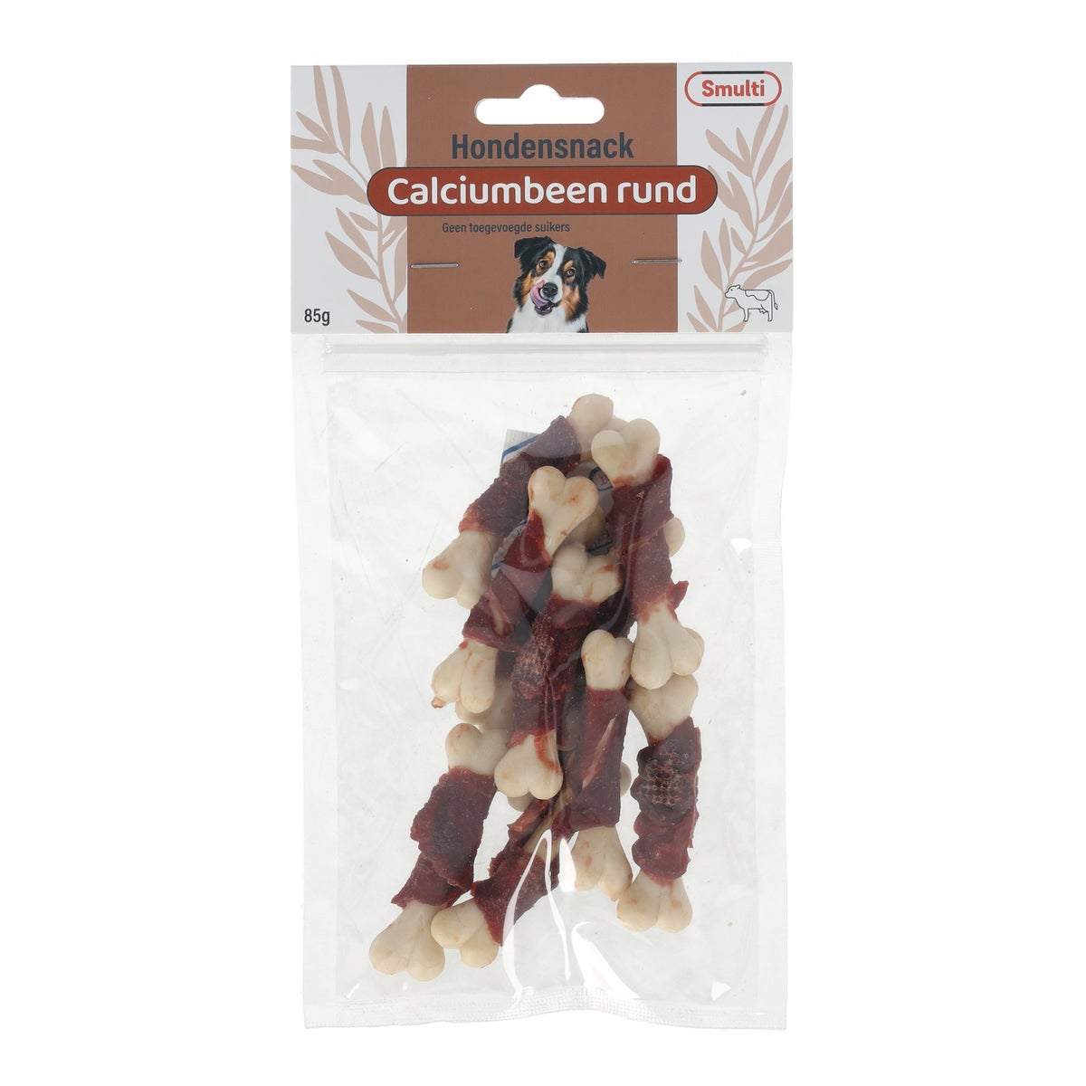 Hondensnack calciumbeen rund 85 g Hondensnack calciumbeen rund 85 g