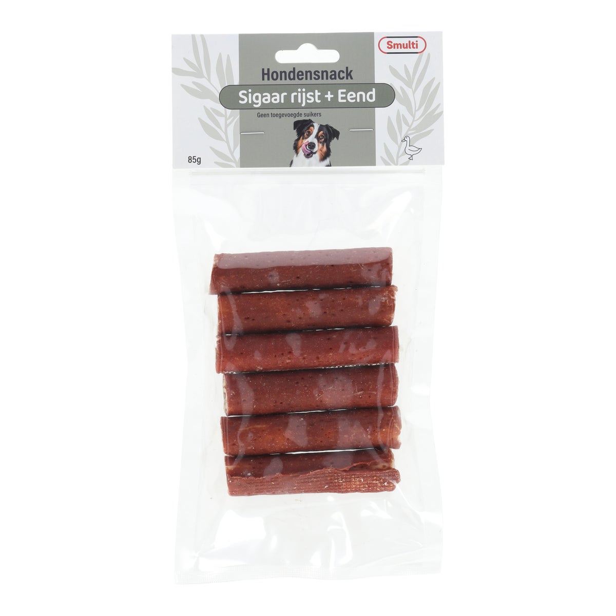 Hondensnack sigaar rijst en eend 85 g Hondensnack sigaar rijst en eend 85 g