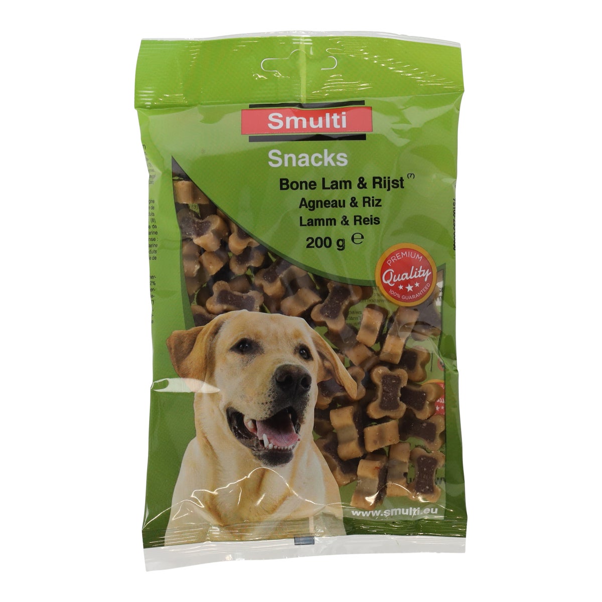 Snack bone lam + rijst 200G Smulti Snack bone lam + rijst 200G Smulti