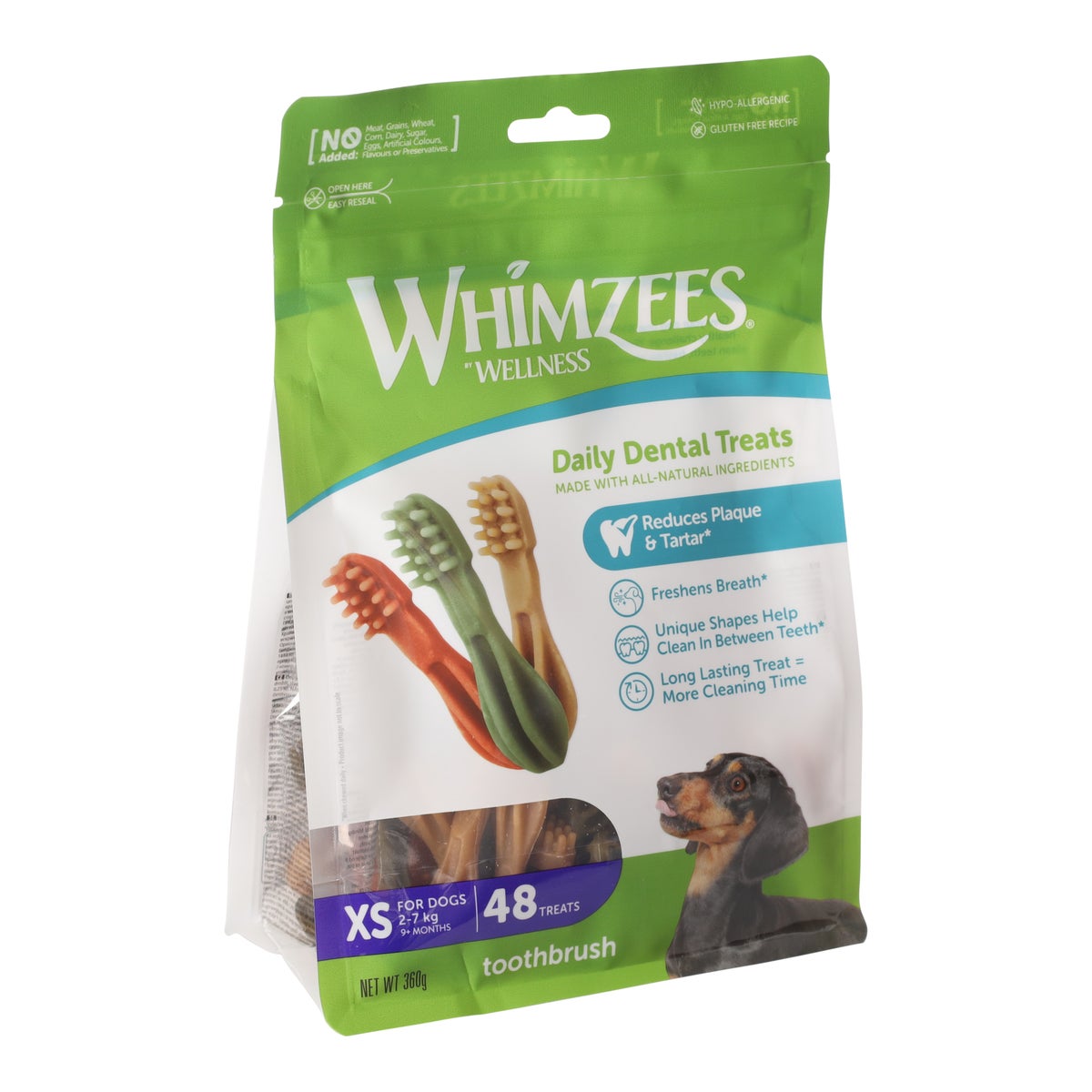 Hondensnack dental tandenborstel XS 48st Whimzees Hondensnack dental tandenborstel XS 48st Whimzees