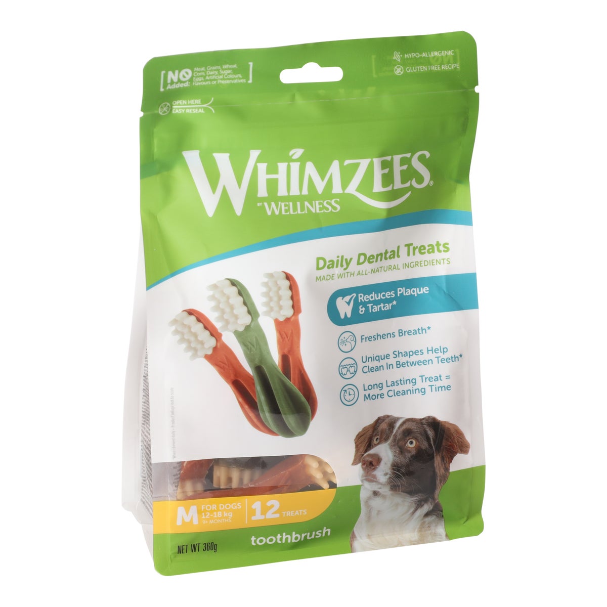Hondensnack dental tandenborstel M 12st Whimzees Hondensnack dental tandenborstel M 12st Whimzees