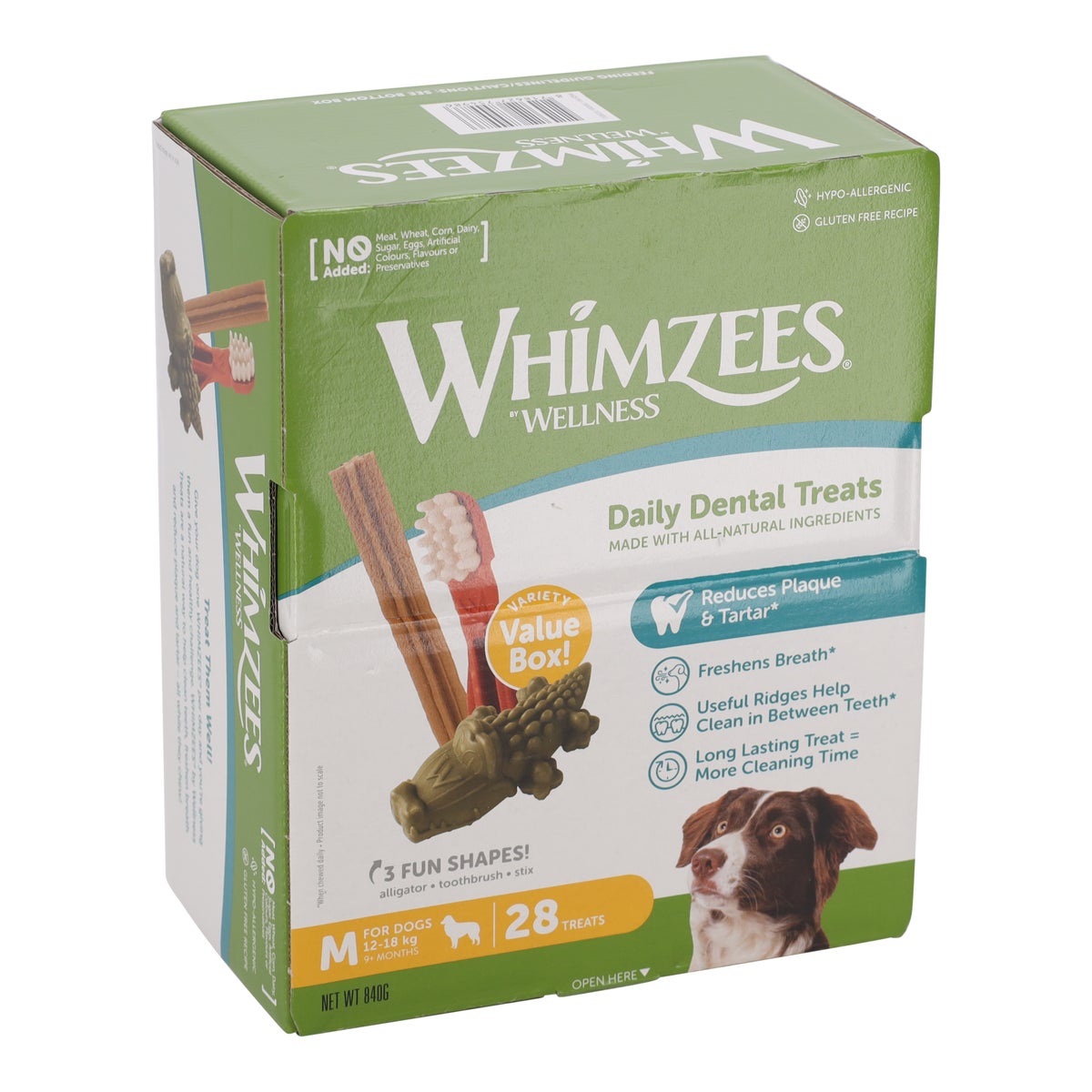 Hondensnack variety box M 28 stuks Whimzees Hondensnack variety box M 28 stuks Whimzees