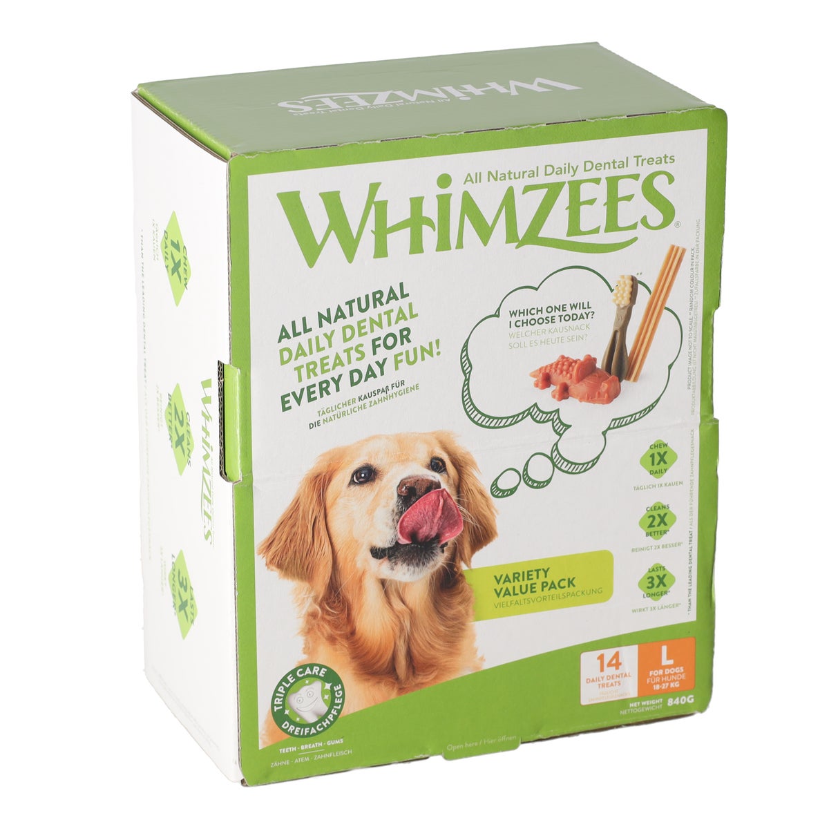 Hondensnack variety box L 14 stuks Whimzees Hondensnack variety box L 14 stuks Whimzees