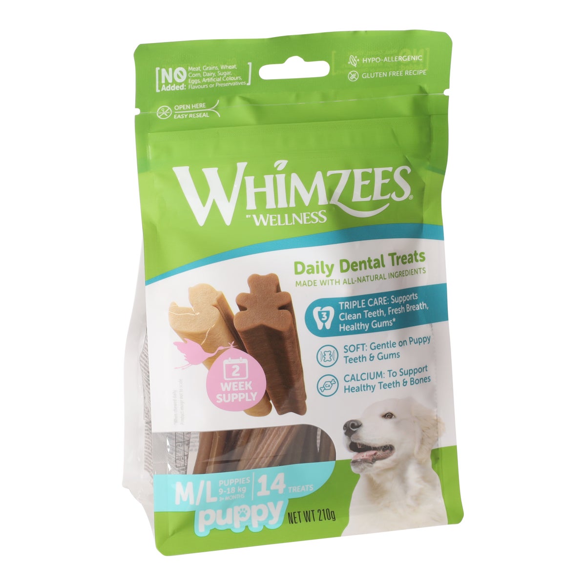 Snack hond puppy M/L 14 stuks Whimzees Snack hond puppy M/L 14 stuks Whimzees