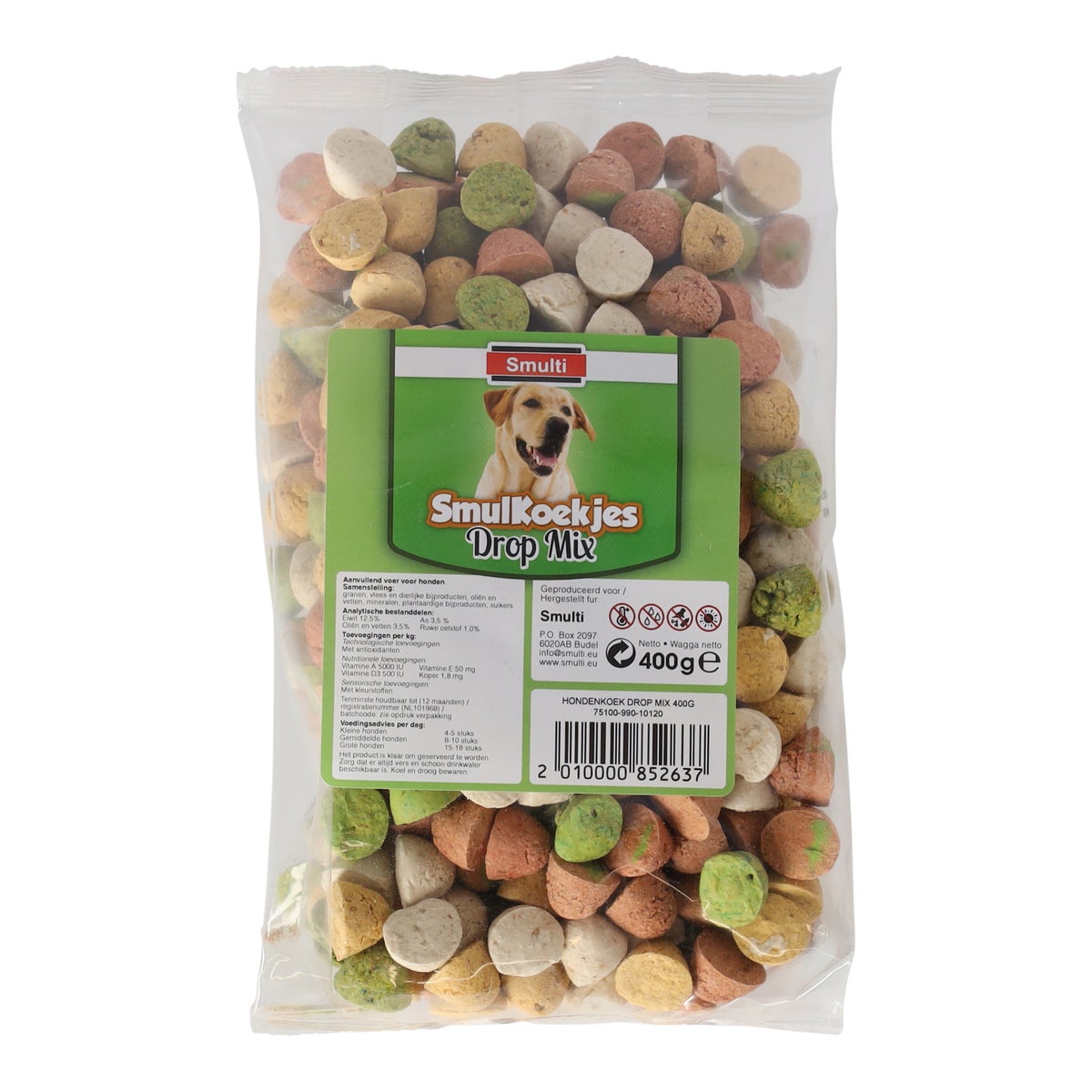 Hondenkoek drop mix 400G Hondenkoek drop mix 400G