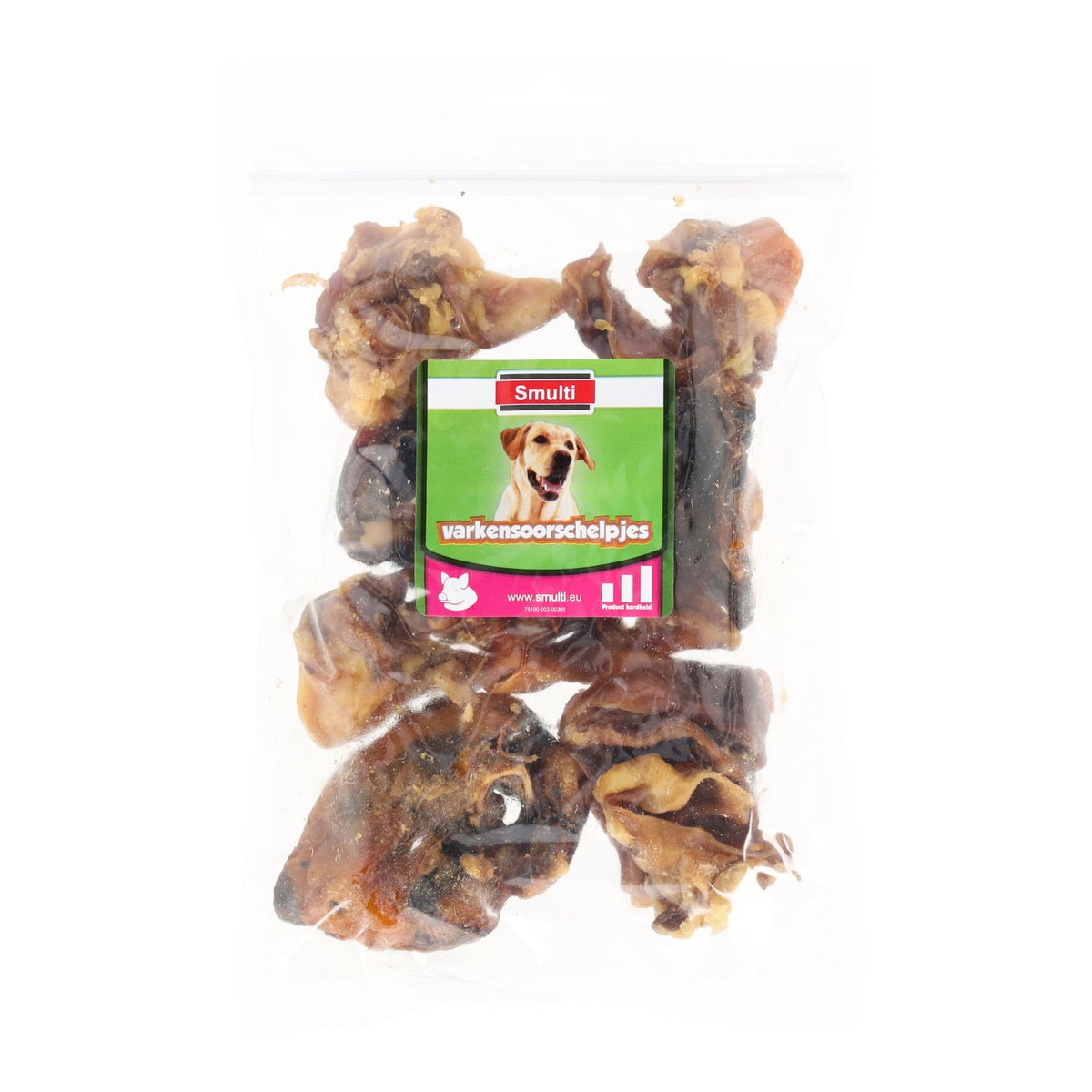 Hondensnack varkensoor schelp 250g Hondensnack varkensoor schelp 250g