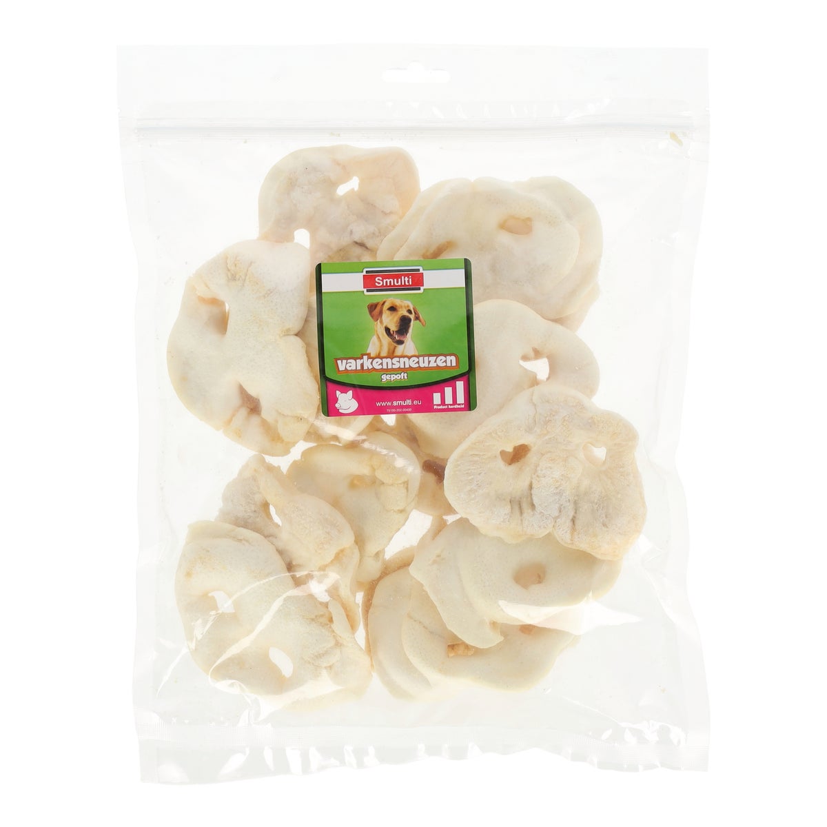 Hondensnack varkenssnuit wit 250 gr Hondensnack varkenssnuit wit 250 gr