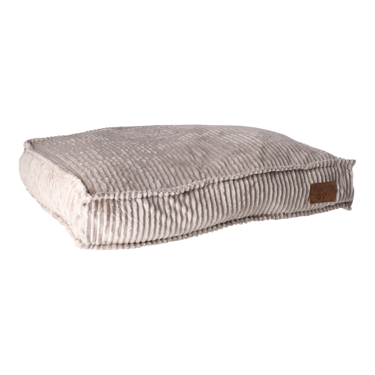 Dierenkussen stripe design 100 x 70 x 15 cm taupe Dierenkussen stripe design 100 x 70 x 15 cm taupe