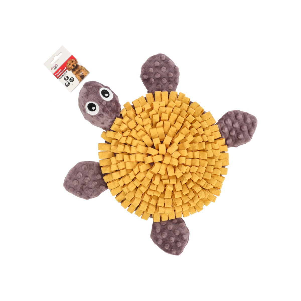 Snuffelmat hond schildpad oker/taupe Snuffelmat hond schildpad oker/taupe