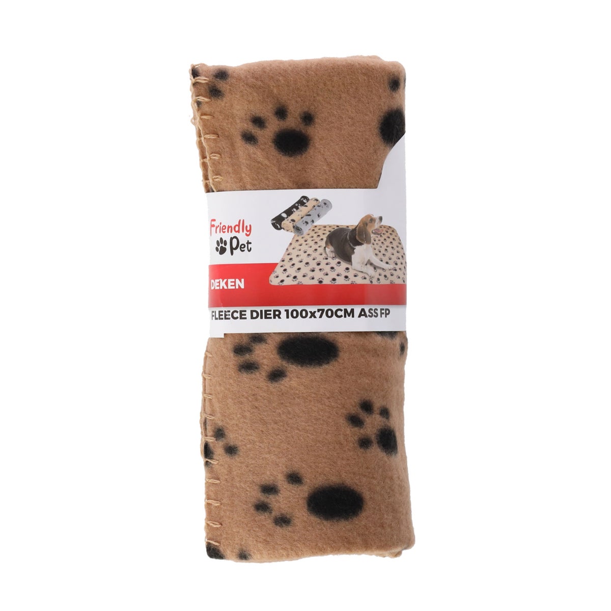Deken fleece dier 100x70cm assorti Deken fleece dier 100x70cm assorti
