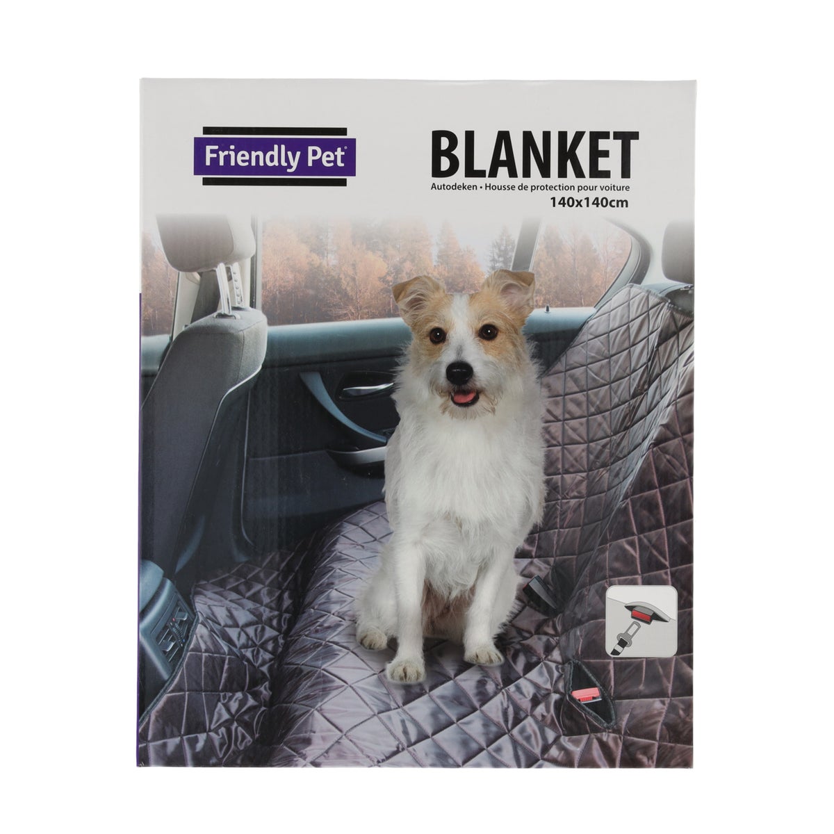 Autodeken doorstikt 140 x 140 cm Autodeken doorstikt 140 x 140 cm