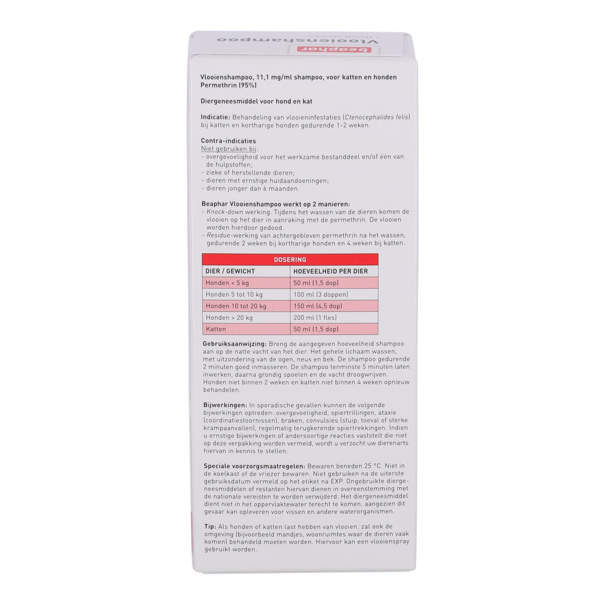 Vlooienshampoo hond 200ml Beaphar Vlooienshampoo hond 200ml Beaphar