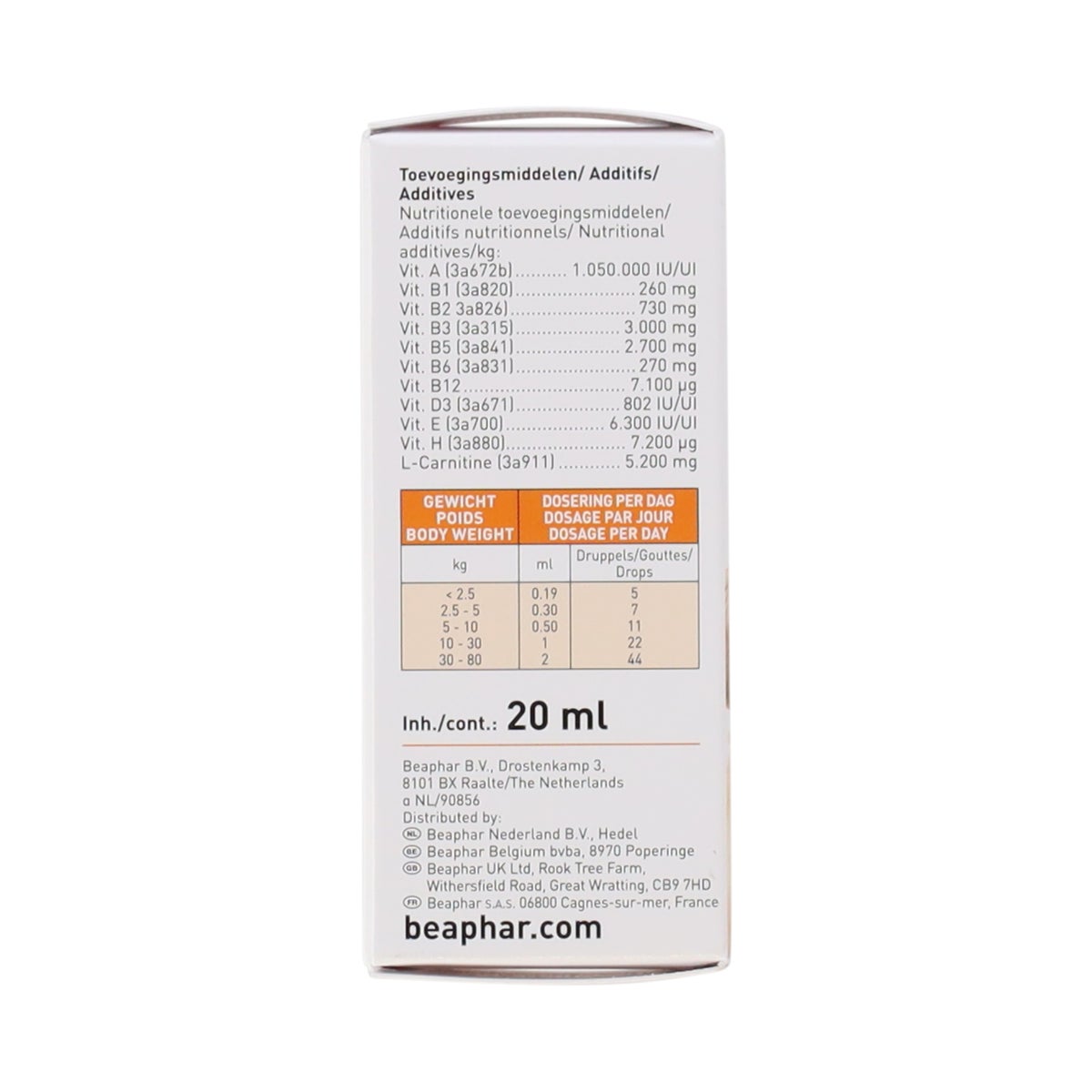 Lavita hond 20ml Beaphar Lavita hond 20ml Beaphar