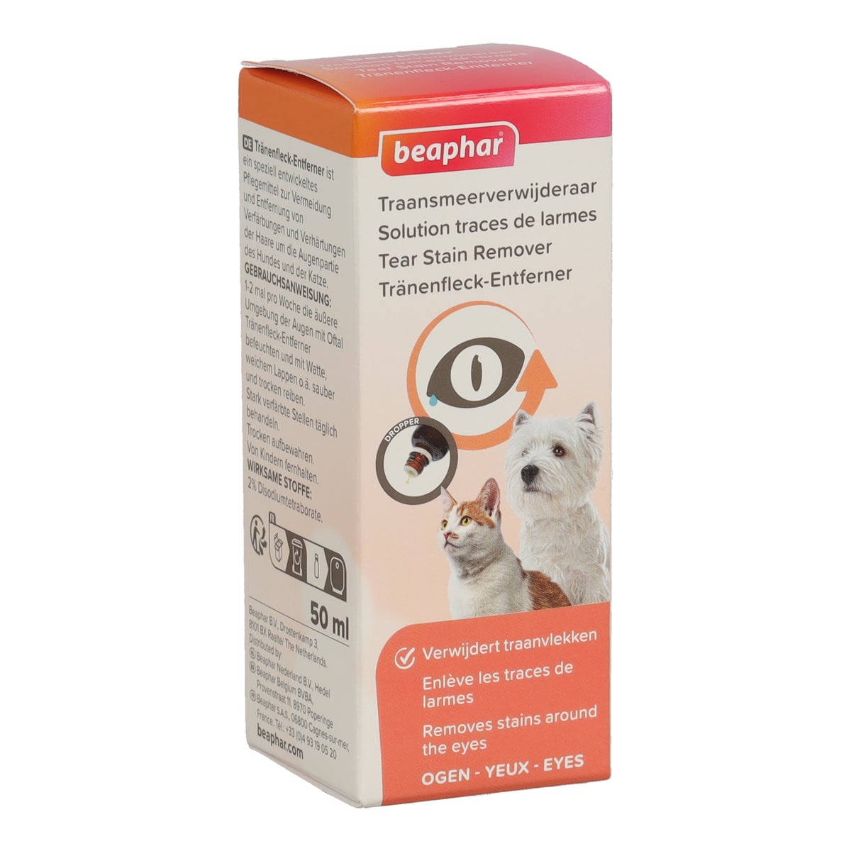 Traansmeerverwijderaar 50 ml Beaphar Traansmeerverwijderaar 50 ml Beaphar