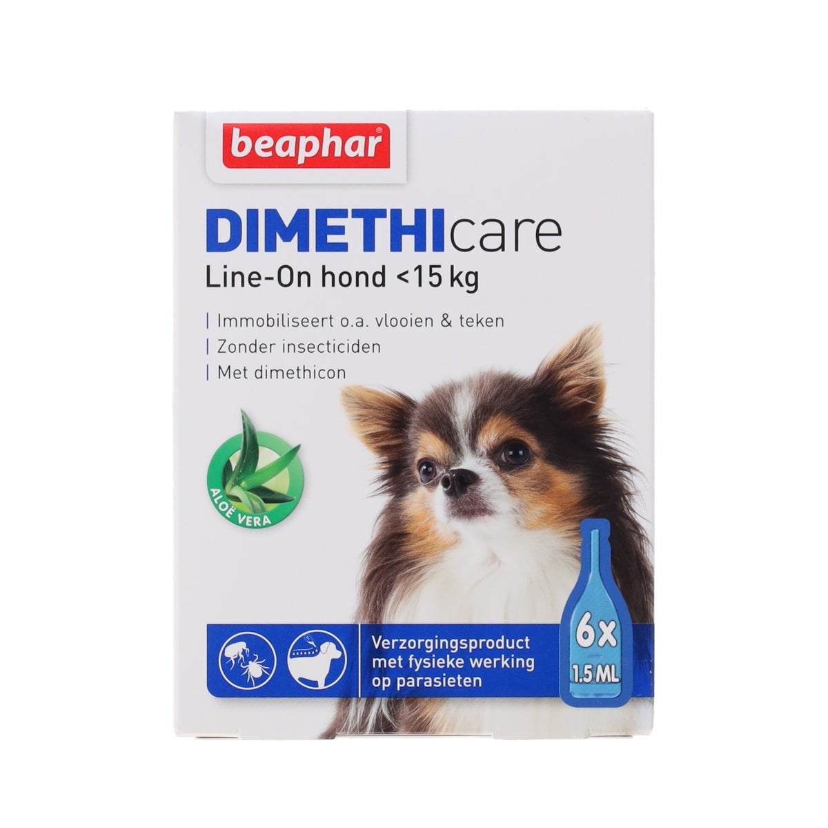 Vlooiendr hond dimethicare 15kg Vlooiendr hond dimethicare 15kg