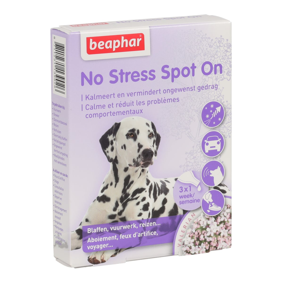 No stress Spot-On hond Beaphar 3 pipetten No stress Spot-On hond Beaphar 3 pipetten
