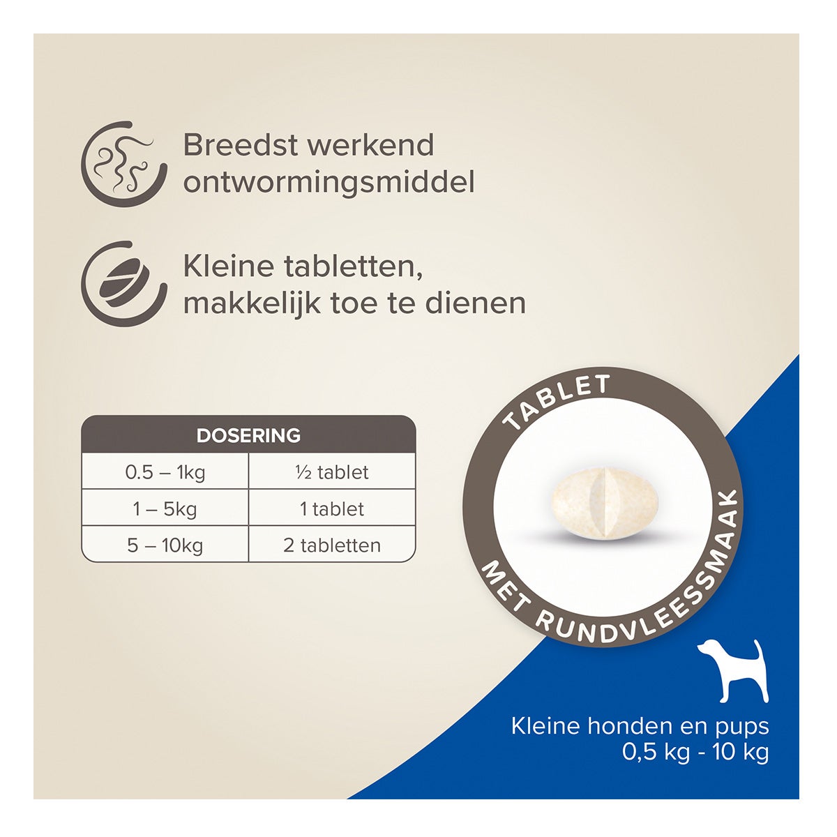 Milquestra ontworming kleine hond & pup 2 stuks Milquestra ontworming kleine hond & pup 2 stuks