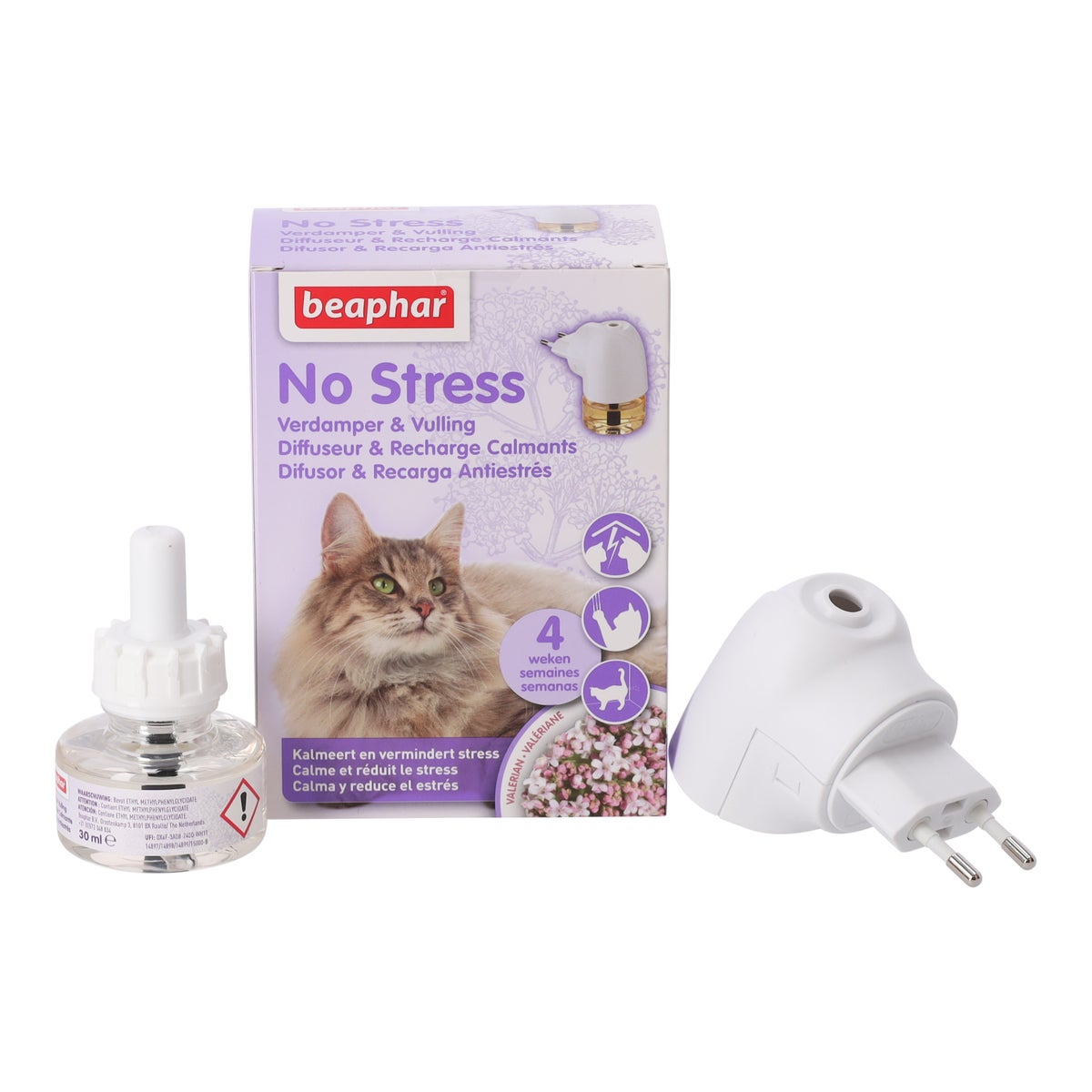 No Stress verdamper + vulling kat Beaphar No Stress verdamper + vulling kat Beaphar