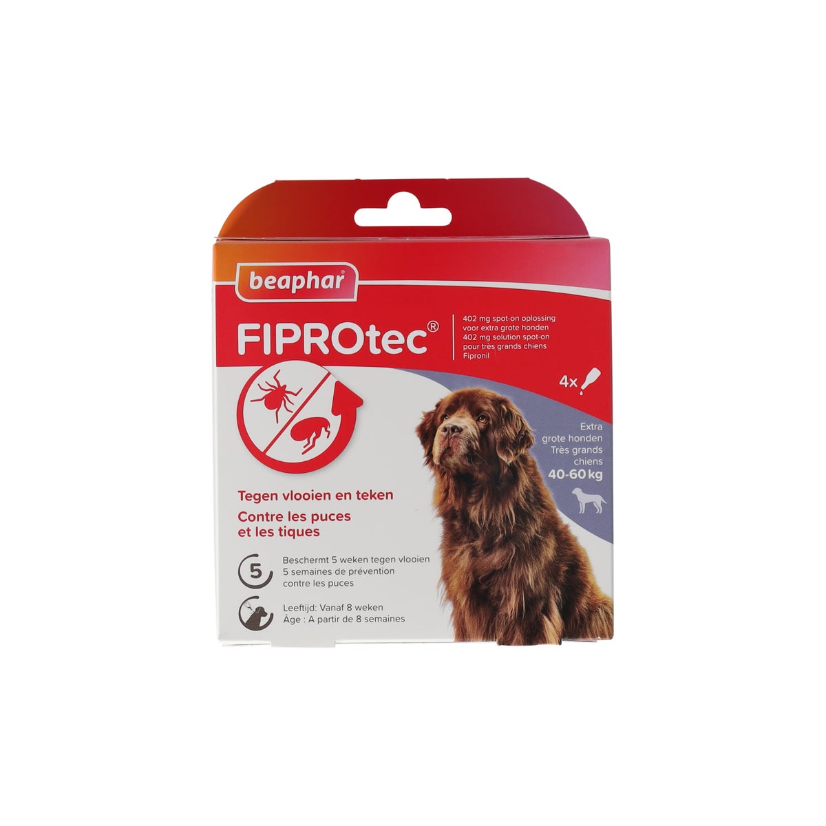 Fiprotec hond 40-60kg Beaphar Fiprotec hond 40-60kg Beaphar