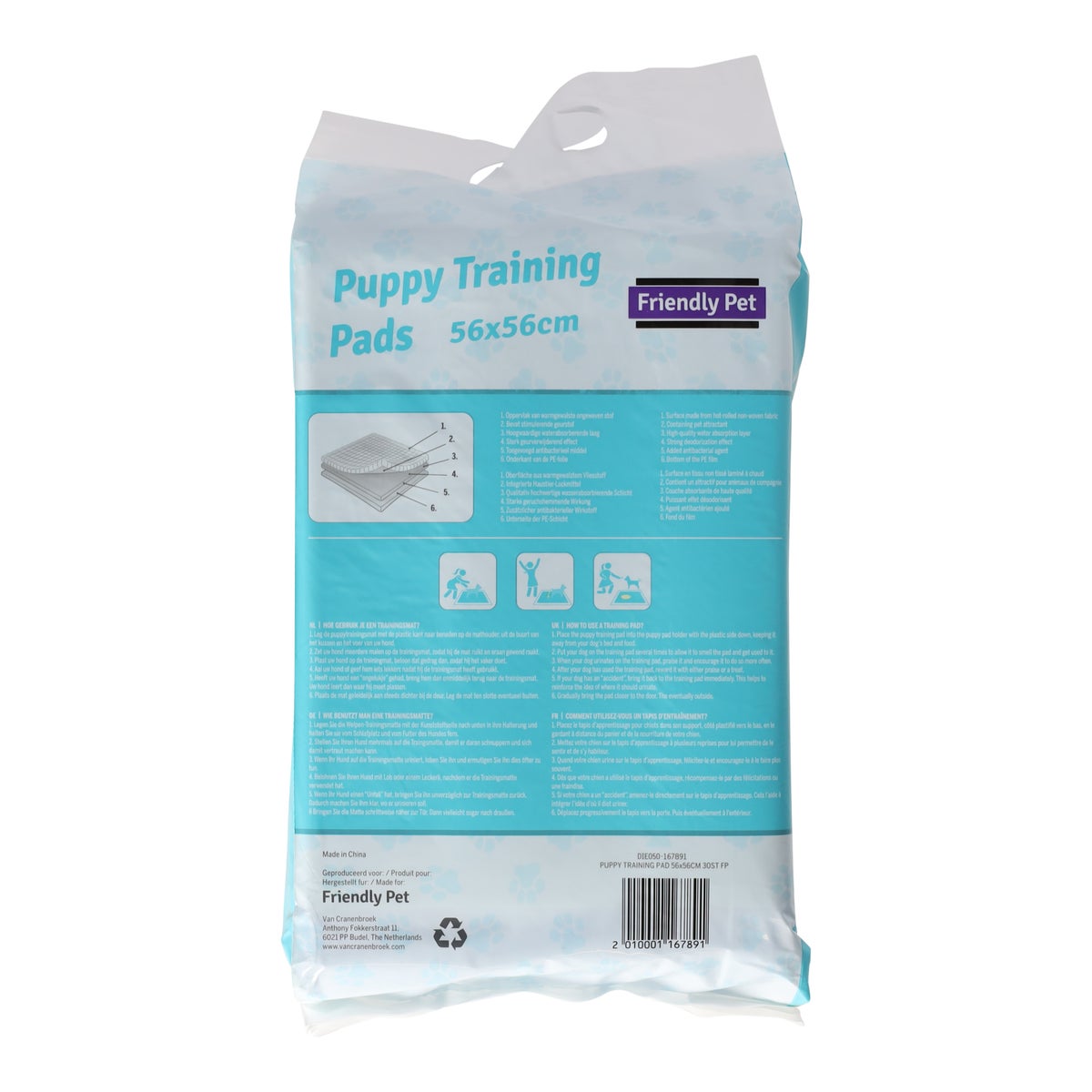 Puppy training pad 56x56cm 30st FP Puppy training pad 56x56cm 30st FP