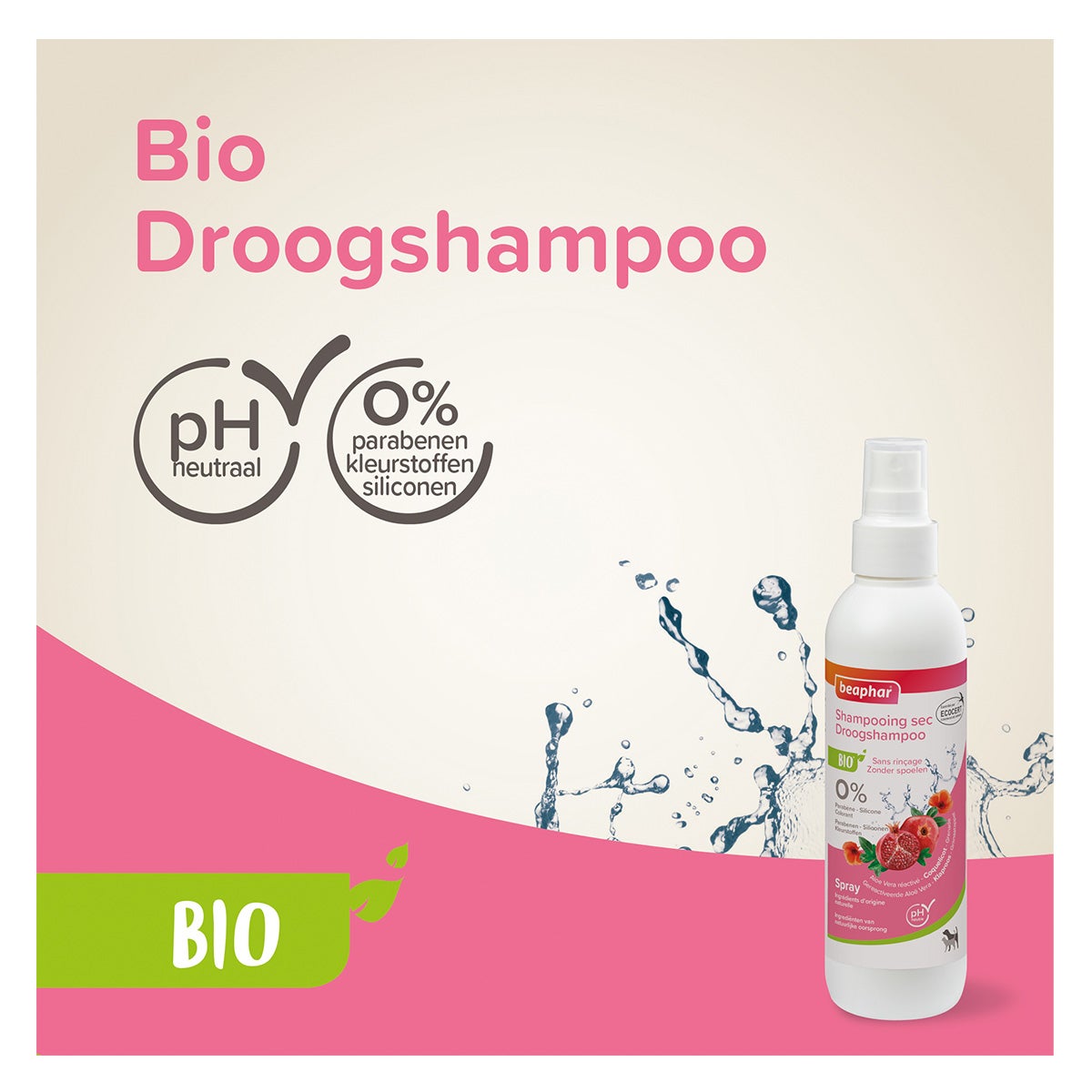 Droogshampoo bio 200 ml Beaphar Droogshampoo bio 200 ml Beaphar