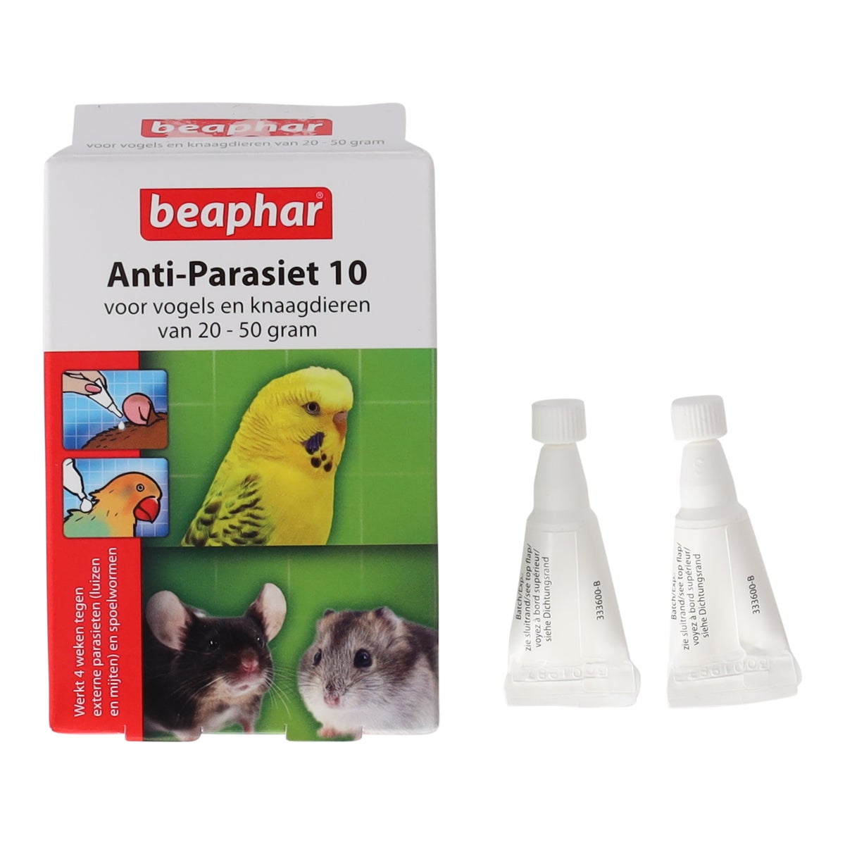 Anti-parasiet 10 knaag/vogel 20-50g 2st Beaphar Anti-parasiet 10 knaag/vogel 20-50g 2st Beaphar