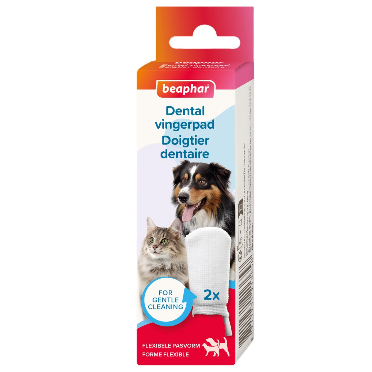 Dental vingerpads 2st. Beaphar Dental vingerpads 2st. Beaphar