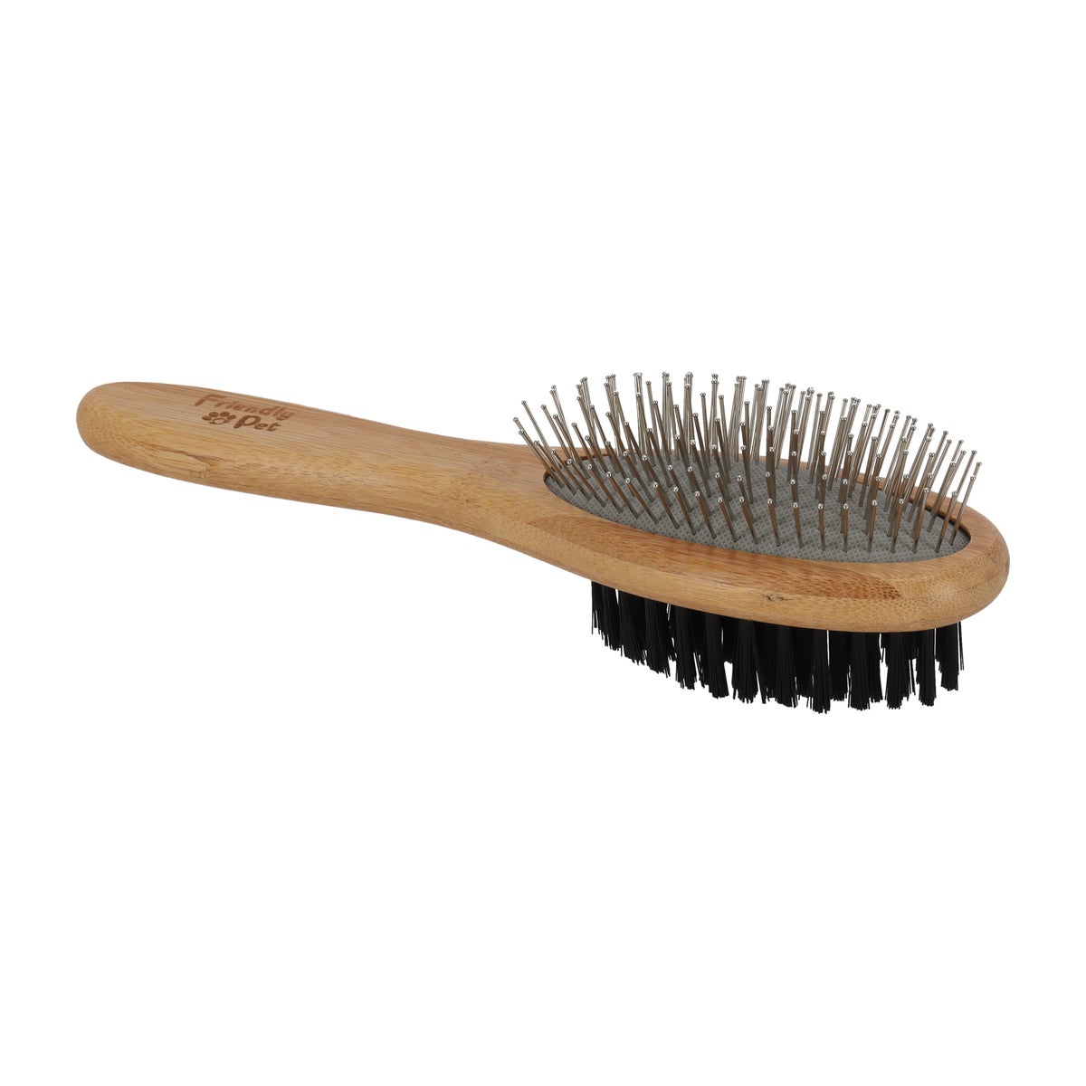 Borstel huisdier tweezijdig bamboo FP Borstel huisdier tweezijdig bamboo FP