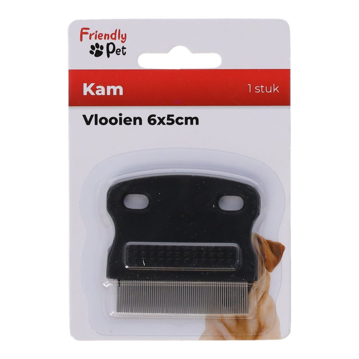 Kam huisdier vlooien 6x5cm Kam huisdier vlooien 6x5cm