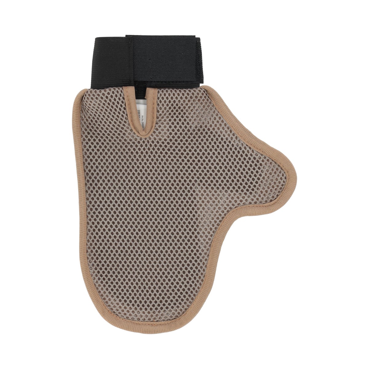 Verzorgingshandschoen+pinnen Pienna taupe/blauw FP Verzorgingshandschoen+pinnen Pienna taupe/blauw FP