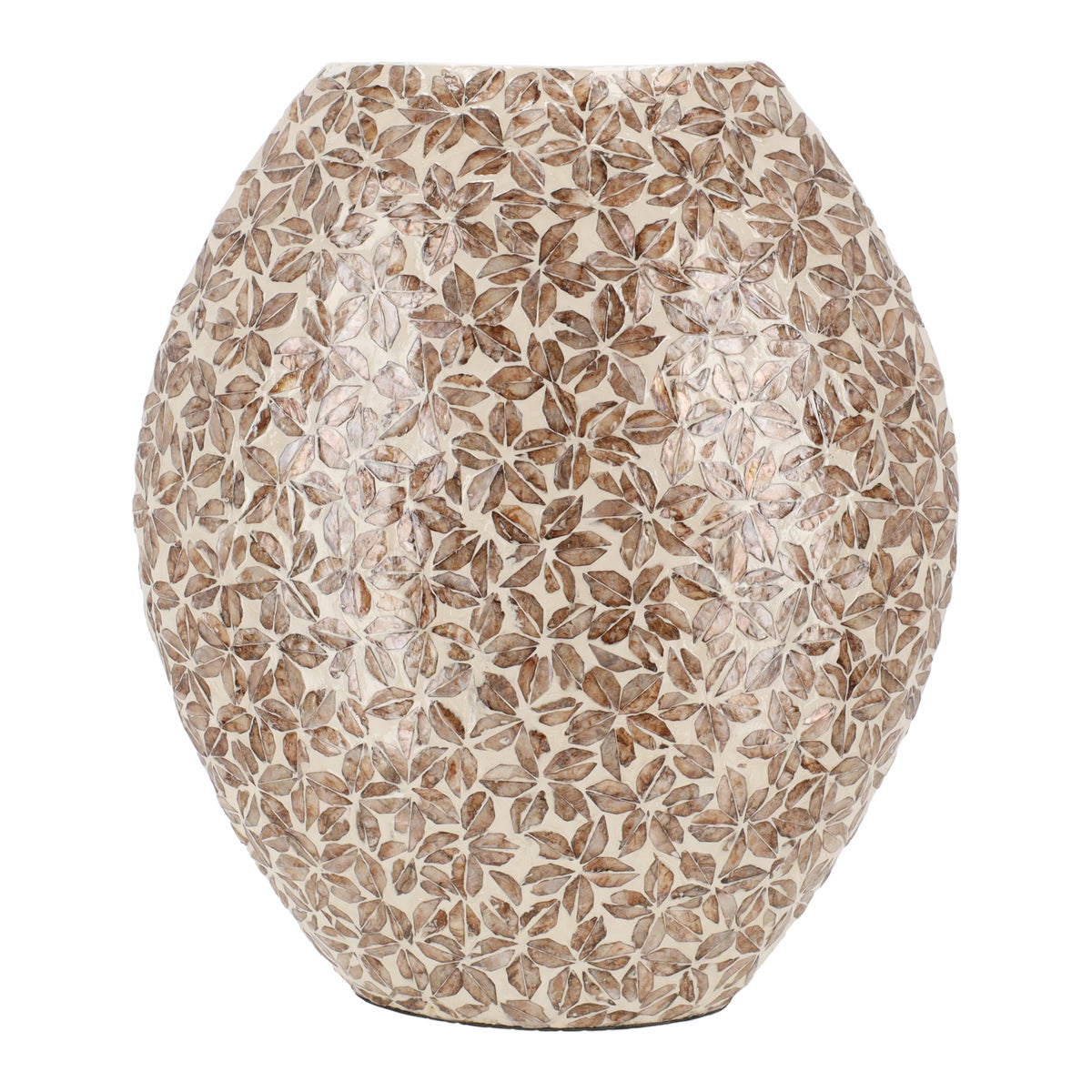 Vaas capiz Salesse beige 45 cm Vaas capiz Salesse beige 45 cm