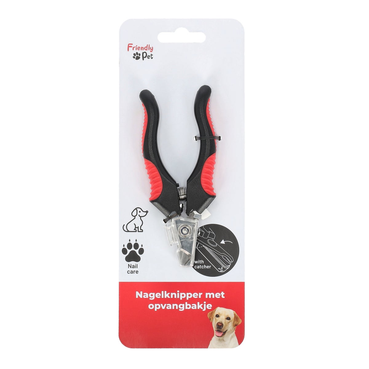Nagelknipper dier met opvangbakje klein Nagelknipper dier met opvangbakje klein