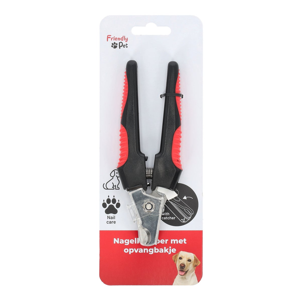 Nagelknipper dier met opvangbakje groot Nagelknipper dier met opvangbakje groot