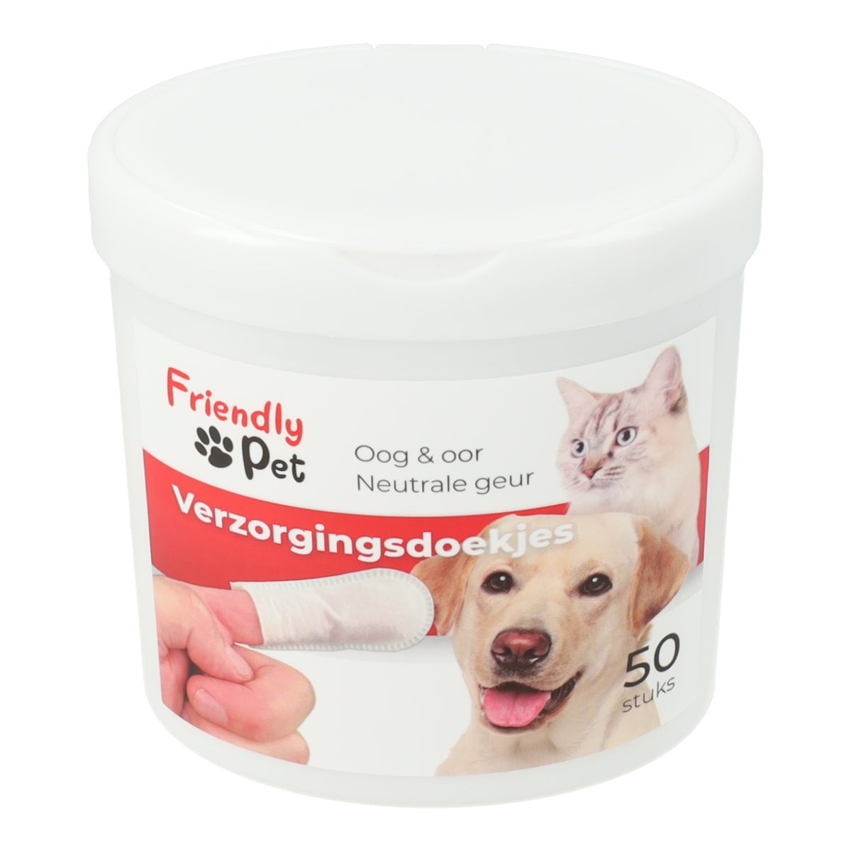 Vinger verzorgingsdoekje voor oog en oor 50st. Friendly Pet Vinger verzorgingsdoekje voor oog en oor 50st. Friendly Pet