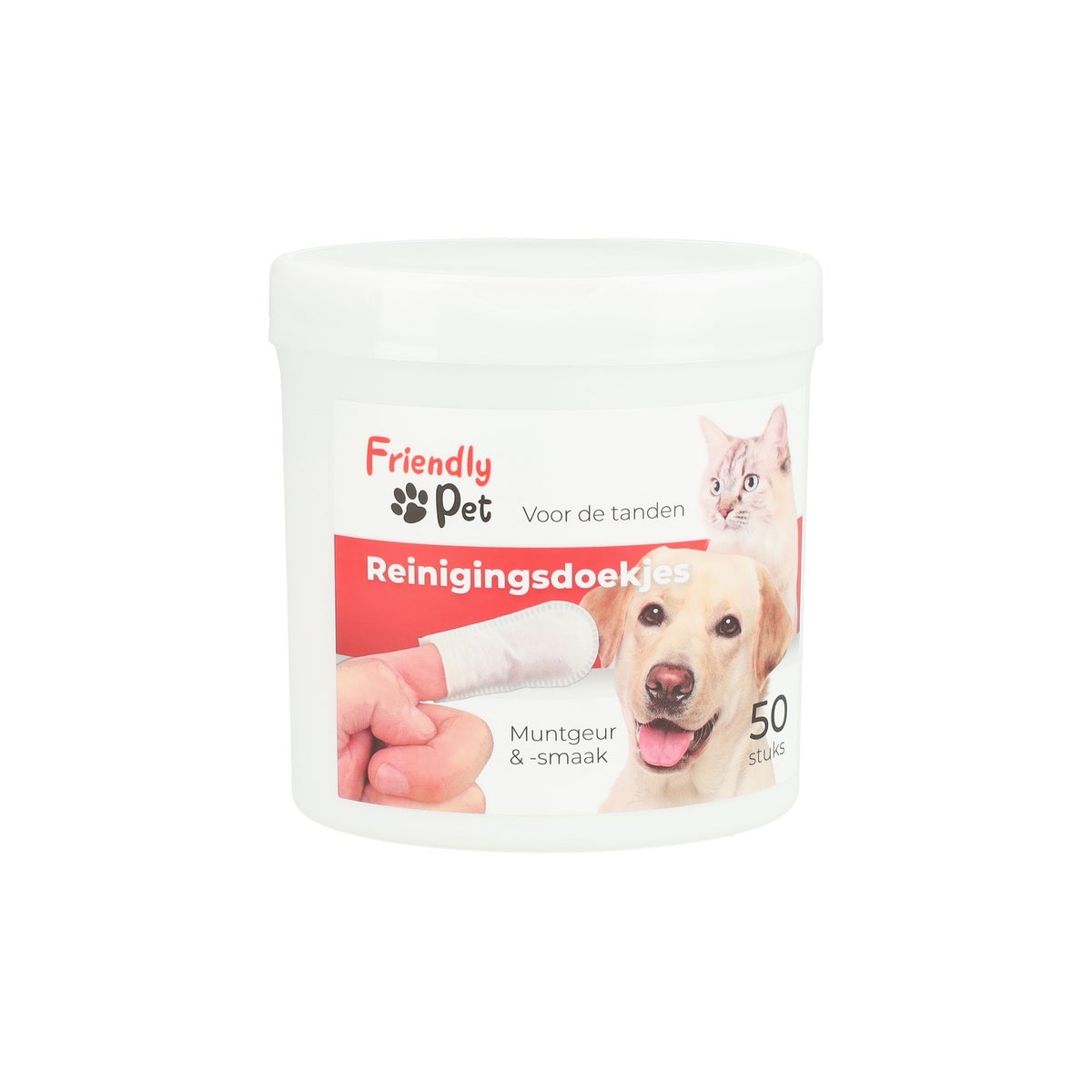Vinger reinigingsdoekje tanden 50st. Friendly Pet Vinger reinigingsdoekje tanden 50st. Friendly Pet