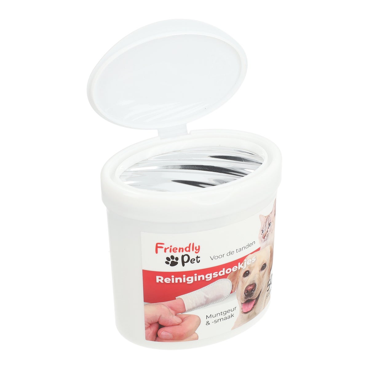 Vinger reinigingsdoekje tanden 50st. Friendly Pet Vinger reinigingsdoekje tanden 50st. Friendly Pet