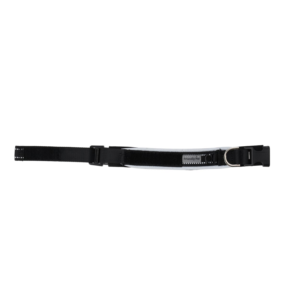 Halsband met clip zwart Halsband met clip zwart