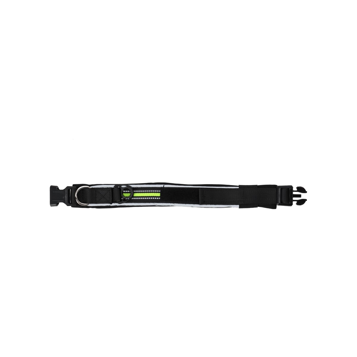 Halsband clip zwart 25mmx25-32cm Halsband clip zwart 25mmx25-32cm