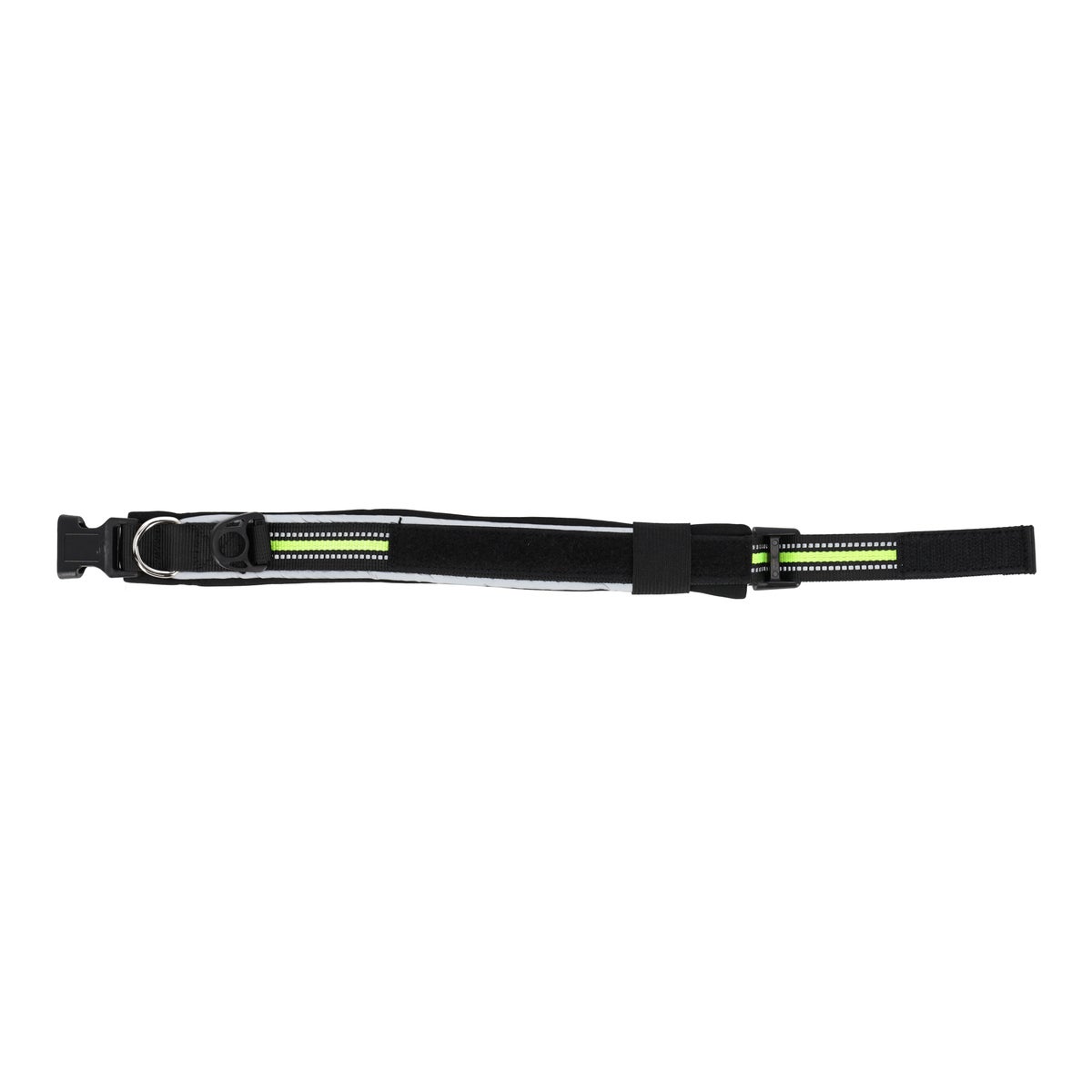 Halsband clip zwart 25mmx25-32cm Halsband clip zwart 25mmx25-32cm